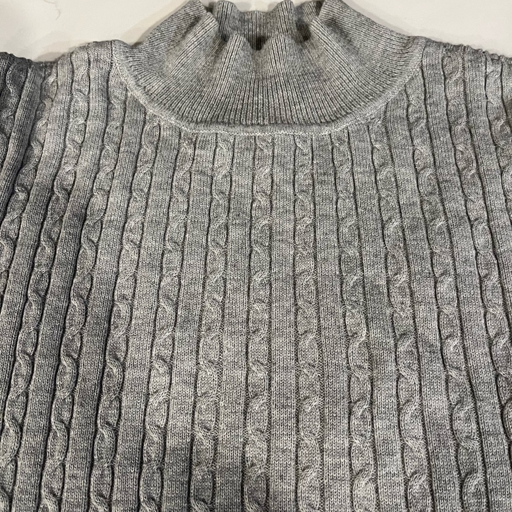 Gray Ribbed Sweater - Picture 2 of 3